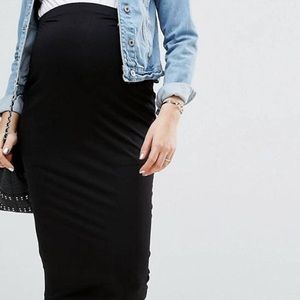 Maternity jersey skirt